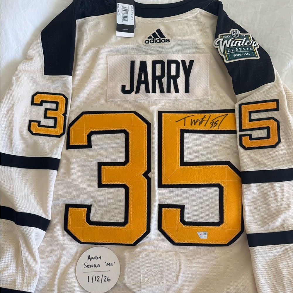 Autograph Winter Classic Hockey Jersey - Tristan Jarry Pittsburgh Penguins